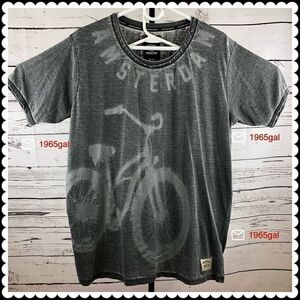 Amsterdam Industry XL Gray Shirt Bicycle Print